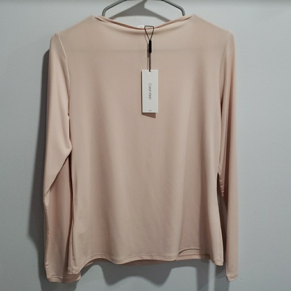 Calvin Klein Blush Blouse - Picture 2 of 3